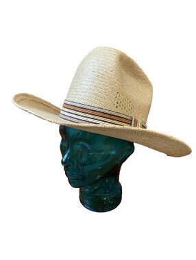 American Hat Co Straw Cowboy Hat 7 1/8 Western Ranch Rodeo Tan AHCO